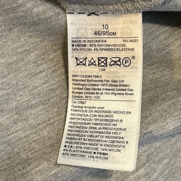 BANANA REPUBLIC gray stretch fit & flare tennis style dress with pockets size 10 - Picture 6 of 6